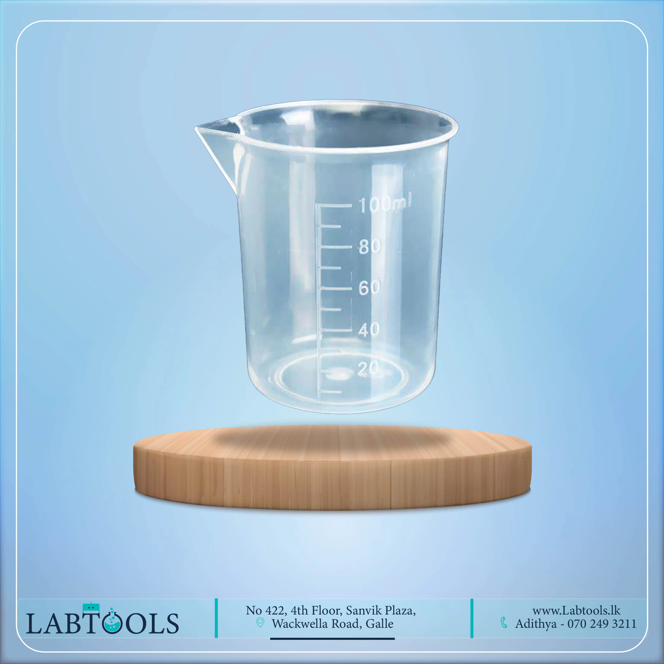 Beaker 1000ml Plastic