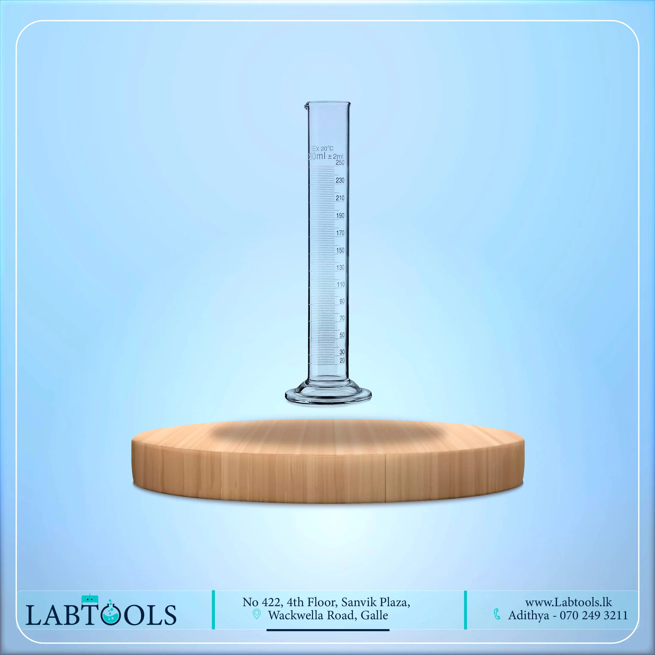 measuring-Cylinder 250ml Glass